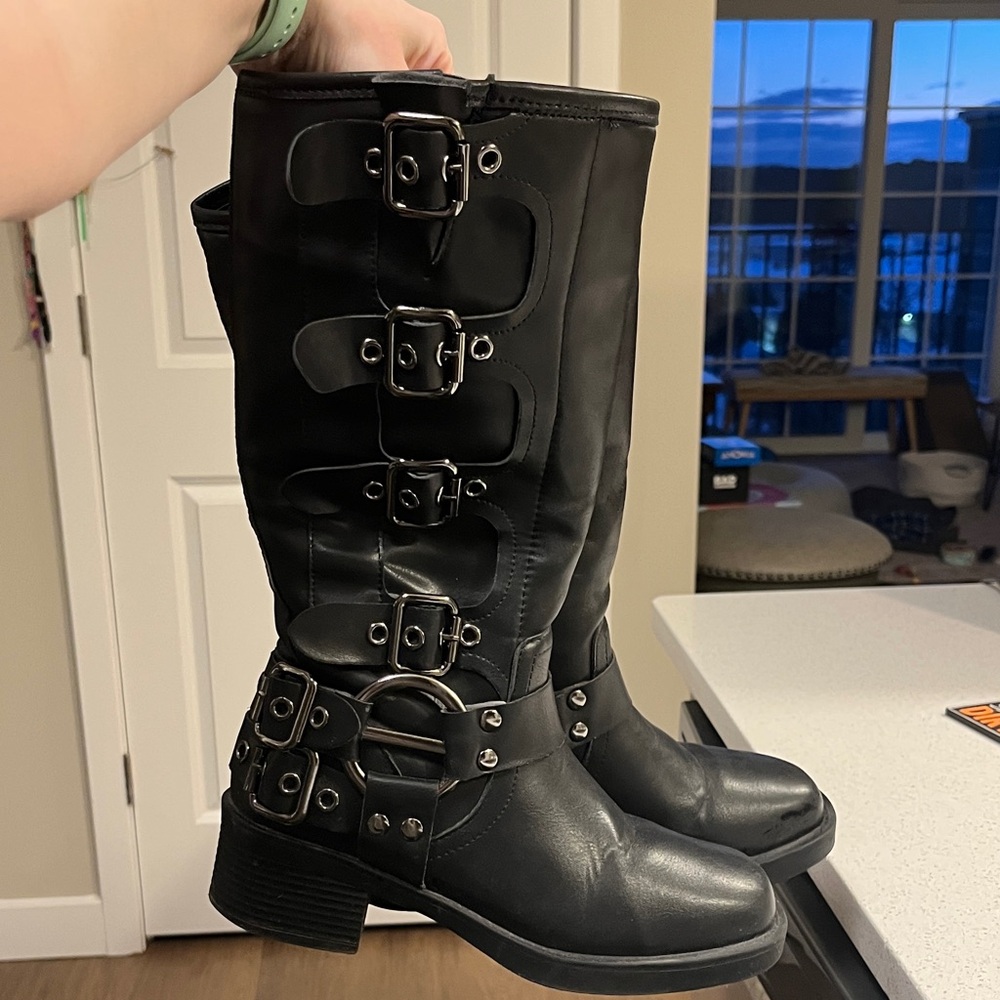 Black Combat & Moto Boots